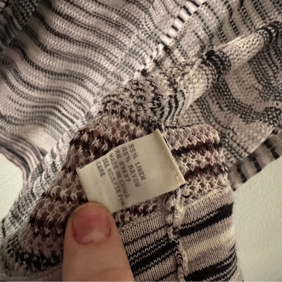 Curio NY Cardigan Open Textured Knit Relaxed Long Sweater Ribbed Hem Modern XL - Picture 7 of 13